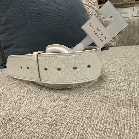 Lauren Conrad Wide Covered Buckle Dress Belt - Picture 7 of 7